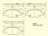 Ceramic DB2677 Brake Pads (CP5054) DB2677 CP2677 - Premier Performance Auto Parts | Universal Auto Spares
