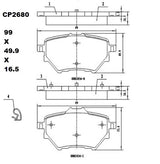 Ceramic Brake Pads CP2680 (DB2680) - Premier Performance Auto Parts