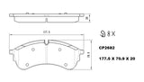 Ceramic DB2682 Brake Pads DB2682 CP2682 - Premier Performance Auto Parts | Universal Auto Spares
