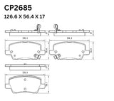 Ceramic Brake Pads CP2685 (DB2685) - Premier Performance Auto Parts