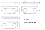 Ceramic DB2688 Brake Pads DB2688 CP2688 - Premier Performance Auto Parts | Universal Auto Spares
