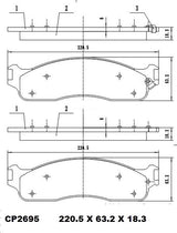 Ceramic Brake Pads CP2620 - Premier Performance Auto Parts