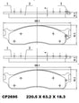 Ceramic Brake Pads CP2620 - Premier Performance Auto Parts