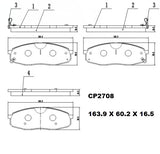 Ceramic Brake Pads CP2708 (DB2708) - Premier Performance Auto Parts