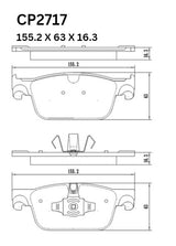 Ceramic DB2717 Brake Pads DB2717 CP2717 - Premier Performance Auto Parts | Universal Auto Spares
