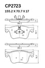 Ceramic Brake Pads CP2723 (DB2723)  - Premier Performance Auto Parts | Universal Auto Spares