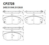 Ceramic DB2728 Brake Pads DB2728 CP2728 - Premier Performance Auto Parts | Universal Auto Spares