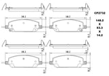 Ceramic DB2732 Brake Pads DB2732 CP2732 - Premier Performance Auto Parts | Universal Auto Spares