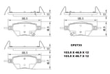 Ceramic DB2733 Brake Pads DB2733 CP2733 - Premier Performance Auto Parts | Universal Auto Spares