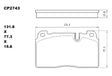 Ceramic DB2743 Brake Pads (CP5014) DB2743 CP2743 - Premier Performance Auto Parts | Universal Auto Spares