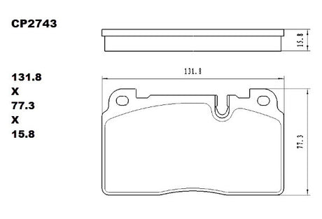 Ceramic DB2743 Brake Pads (CP5014) DB2743 CP2743 - Premier Performance Auto Parts | Universal Auto Spares