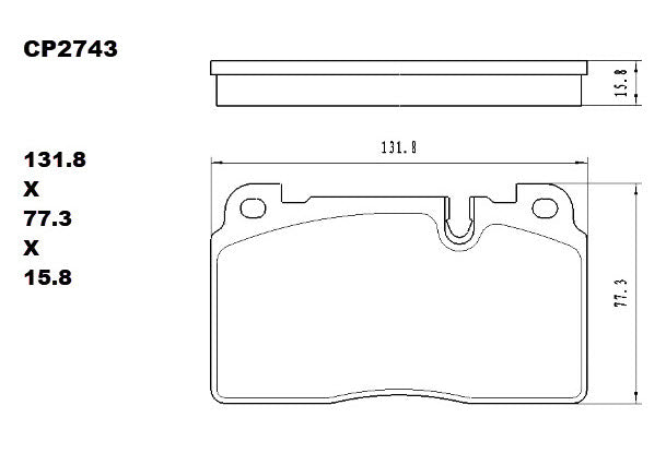 Ceramic DB2743 Brake Pads (CP5014) DB2743 CP2743 - Premier Performance Auto Parts | Universal Auto Spares
