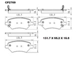 Ceramic DB2769 Brake Pads DB2769 CP2769 - Premier Performance Auto Parts | Universal Auto Spares