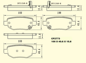 Ceramic DB2771 Brake Pads DB2771 CP2771 - Premier Performance Auto Parts | Universal Auto Spares