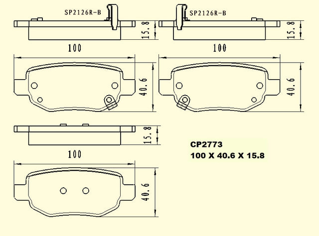 Ceramic DB2771 Brake Pads DB2771 CP2771 - Premier Performance Auto Parts | Universal Auto Spares
