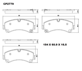 Ceramic DB2779 Brake Pads DB2779 CP2779 - Premier Performance Auto Parts | Universal Auto Spares