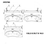 Ceramic DB2780 Brake Pads (CP5066) DB2780 CP2780 - Premier Performance Auto Parts | Universal Auto Spares