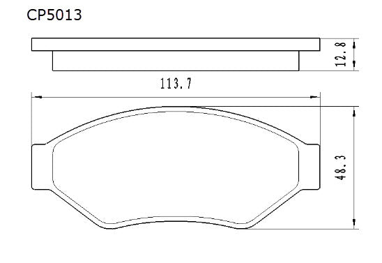 Ceramic Brake Pads CP5013 – Suitable for AL-KO Hydraulic Brake Calipers | Premier Performance Auto Parts