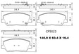 Front Ceramic Brake Pads CP5023 - Premier Performance Auto Parts