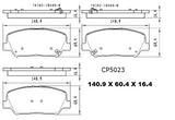 Front Ceramic Brake Pads CP5023 - Premier Performance Auto Parts