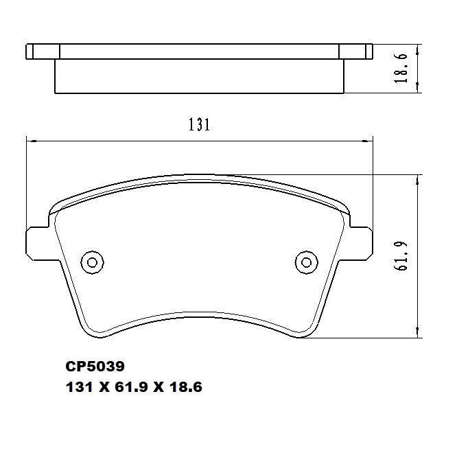 Ceramic Brake Pads CP5039 – Premier Performance Auto Parts