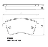 Ceramic Brake Pads CP5039 – Premier Performance Auto Parts