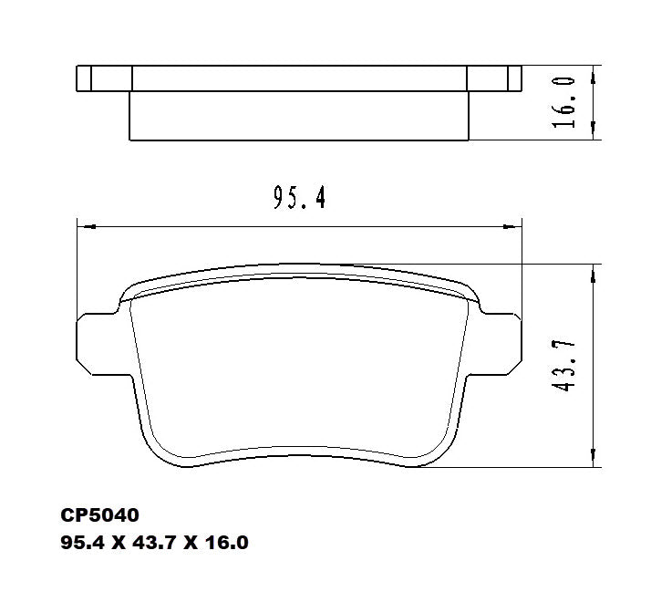 Ceramic Brake Pads CP5040 – Premier Performance Auto Parts
