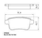 Ceramic Brake Pads CP5040 – Premier Performance Auto Parts