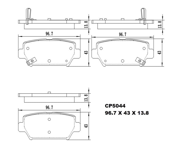 Ceramic Brake Pads CP5044 – Premier Performance Auto Parts
