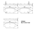 Ceramic Brake Pads CP5044 – Premier Performance Auto Parts