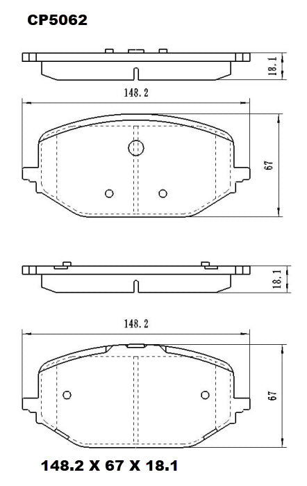 Ceramic Brake Pads CP5065 – Premier Performance Auto Parts