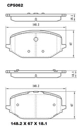 Ceramic Brake Pads CP5065 – Premier Performance Auto Parts