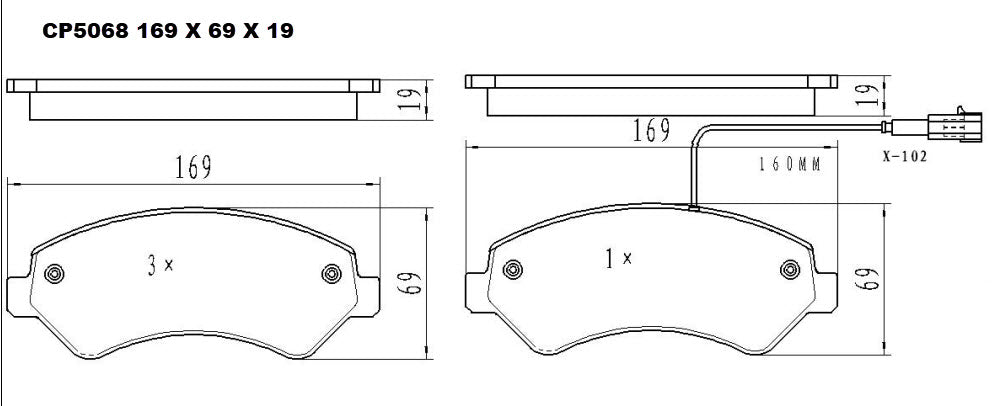 Ceramic Brake Pads CP5068 – Premier Performance Auto Parts
