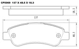 Ceramic Brake Pads CP5069  - Premier Performance Auto Parts | Universal Auto Spares