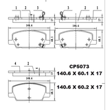 Ceramic Brake Pads CP5073 – Premier Performance Auto Parts