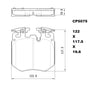 Ceramic Brake Pads CP2562 (DB2562 / CP5075)  - Premier Performance Auto Parts | Universal Auto Spares