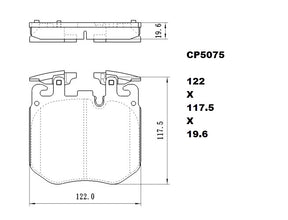 Ceramic Brake Pads CP2562 (DB2562 / CP5075)  - Premier Performance Auto Parts | Universal Auto Spares