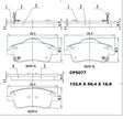 Ceramic Brake Pads CP5077 - Premier Performance Auto Parts