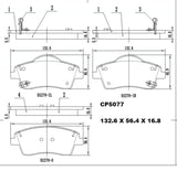 Ceramic Brake Pads CP5077 - Premier Performance Auto Parts
