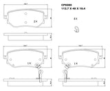Ceramic Brake Pads CP5080 - Premier Performance Auto Parts
