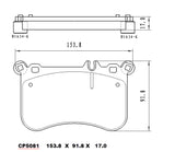 Ceramic Brake Pads CP5081 - Premier Performance Auto Parts | Universal Auto Spares