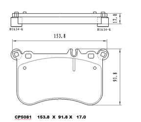 Ceramic Brake Pads CP5081 - Premier Performance Auto Parts | Universal Auto Spares