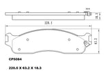 Ceramic Brake Pads CP5084 - Premier Performance Auto Parts | Universal Auto Spares