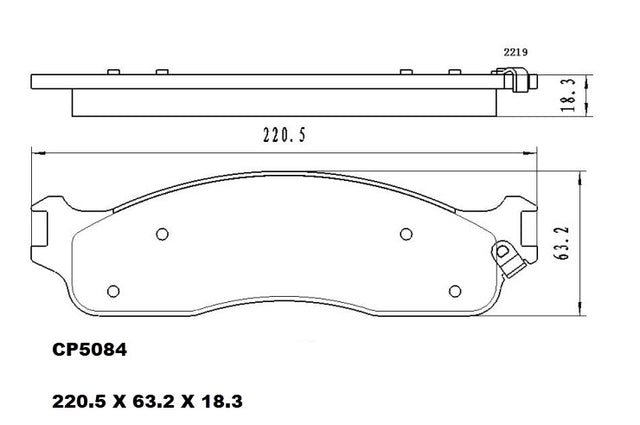 Ceramic Brake Pads CP5084 - Premier Performance Auto Parts | Universal Auto Spares