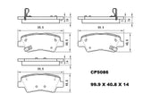 Ceramic Brake Pads CP5086 - Premier Performance Auto Parts | Universal Auto Spares