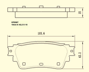 Ceramic Brake Pads CP5087 - Premier Performance Auto Parts | Universal Auto Spares