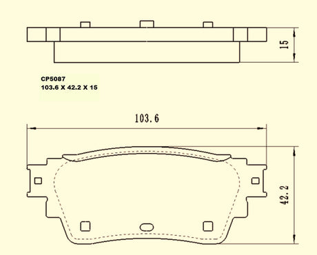 Ceramic Brake Pads CP5087 - Premier Performance Auto Parts | Universal Auto Spares