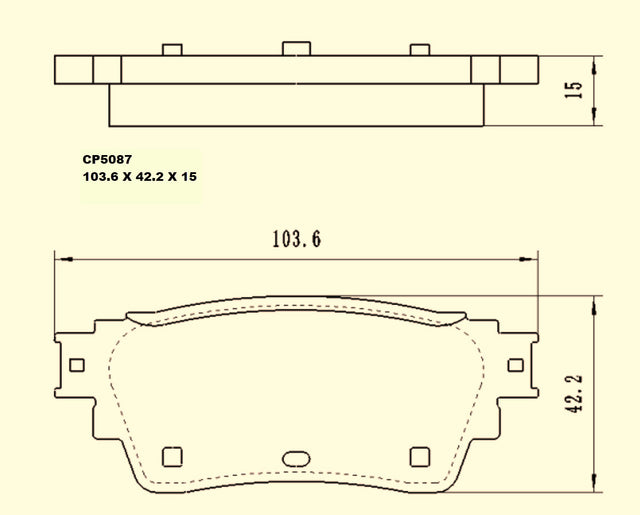 Ceramic Brake Pads CP5087 - Premier Performance Auto Parts | Universal Auto Spares