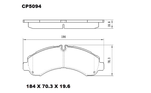 Ceramic Brake Pads CP5094 - Premier Performance Auto Parts | Universal Auto Spares