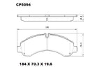 Ceramic Brake Pads CP5094 - Premier Performance Auto Parts | Universal Auto Spares